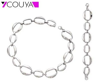 

2017 New fashion Stainless Steel Necklace Bracelet Women Jewelry Sets Chain Necklace For Women Hot Sale