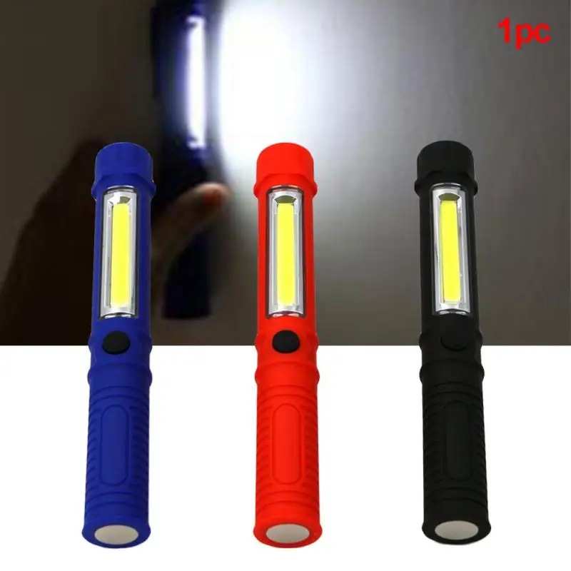

1pc Portable COB LED Mini Light Working Inspection light Multifunction Maintenance flashlight Hand Torch lamp With Magnet #1016