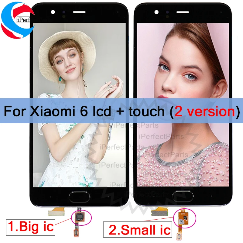 С большим распознаванием отпечатков пальцев IC 5 15 &quotдля Xiaomi Mi6 Mi 6 ЖК дисплей +
