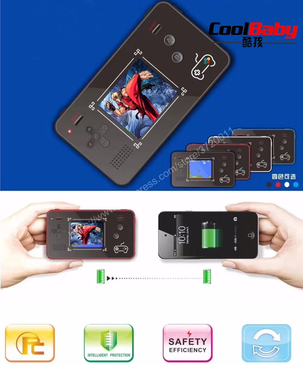 COOLBABY Y 6 Y6 Ретро игра 188 классические игры мобильный 5000mAh портативный аккумулятор