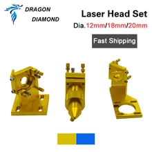 Серия K40: CO2 набор лазерных головок 12 мм 18 мм 20 мм FL 50,8 мм для 2030 4060 K40 CO2 станок для лазерной гравировки и резки