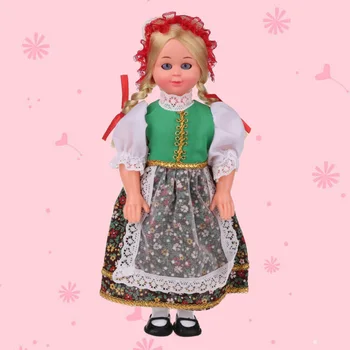 

7.5inch Baby Ethnic Dolls Poland Woman Clothes Hot Mini Girls Dolls Children's Gift International Kid Toys Ethnic Dolls 1003-018