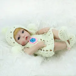 Кукла Новорожденный ребенок большие глаза американские куклы для девочек настоящая жизнь выглядит куклы игрушки твердый силикон Детские