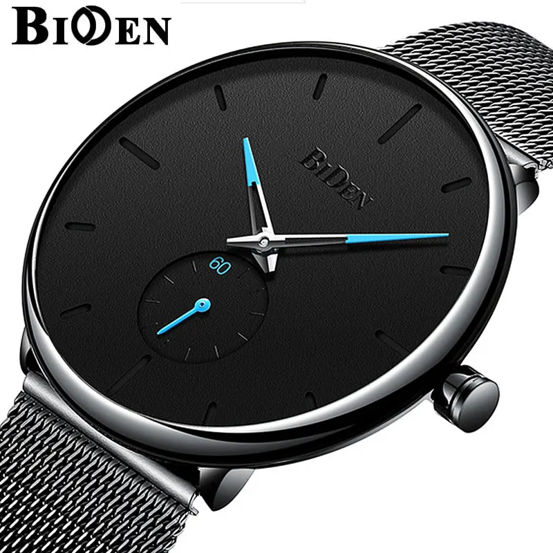 

Drop Shipping New Fashion Quartz Watches Men Casual Stainless Steel Mesh Strap Ultra Tin Wrist Watch Male Clock