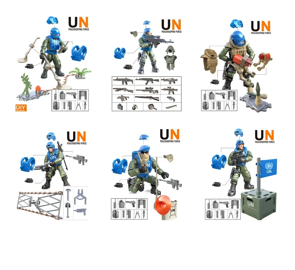 Современная военная армия, силы операций по всему миру, игрушечные фигурки-конструкторы ww2, минифиги, оружие, Мега блоки, игрушки