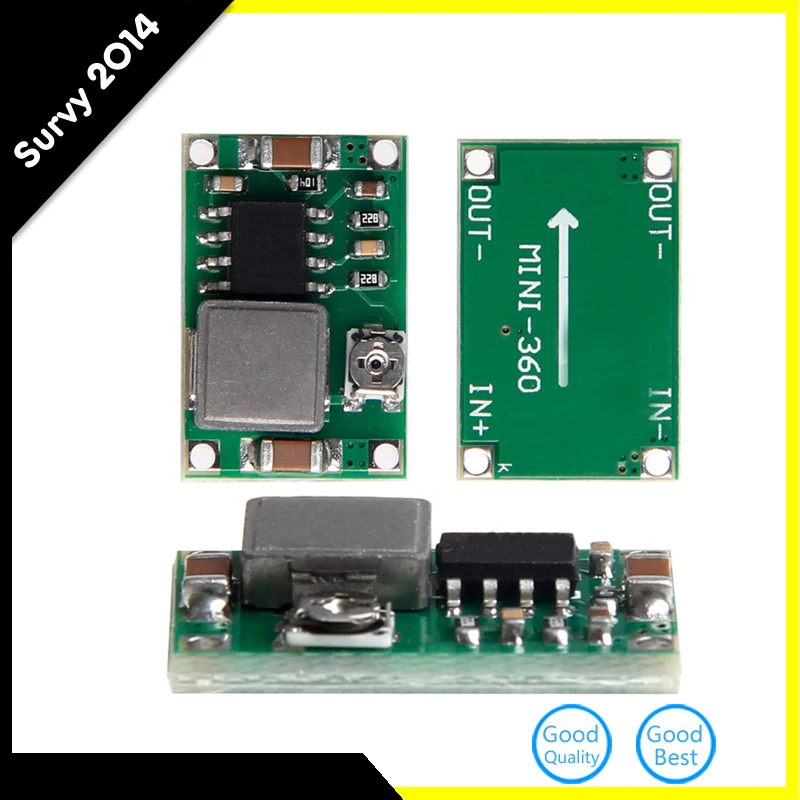 RC Airplane Module Mini 360 DC Buck Converter Step Down Module 4.75V-23V to 1V-17V 17x11x3.8mm New LM2596 2A RC Airplane Module Mini 360 DC Buck Converter Step Down Module 4.75V-23V to 1V-17V 17x11x3.8mm New LM2596 2A