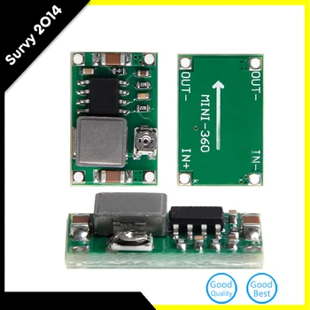 

RC Airplane Module Mini 360 DC Buck Converter Step Down Module 4.75V-23V to 1V-17V 17x11x3.8mm New LM2596 2A