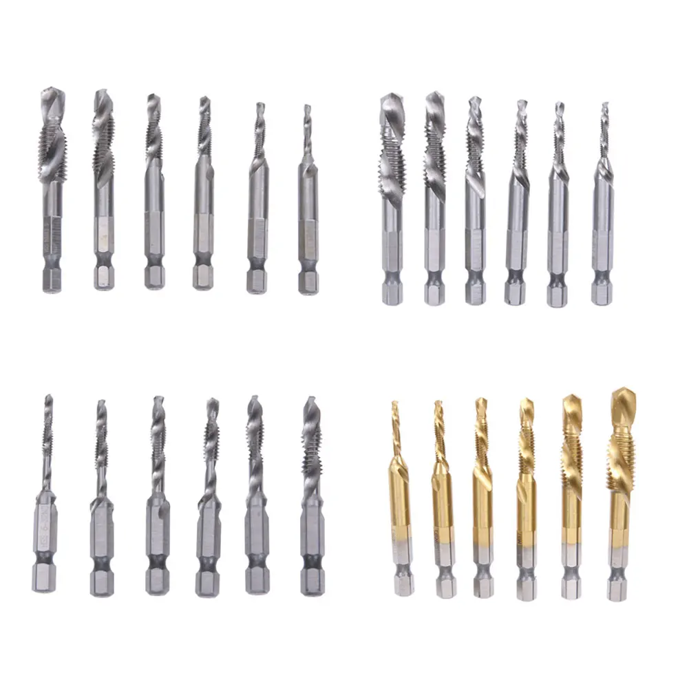 6pcs/set HSS High Speed Steel Twist Drill Bit for Steel Plate Wood
