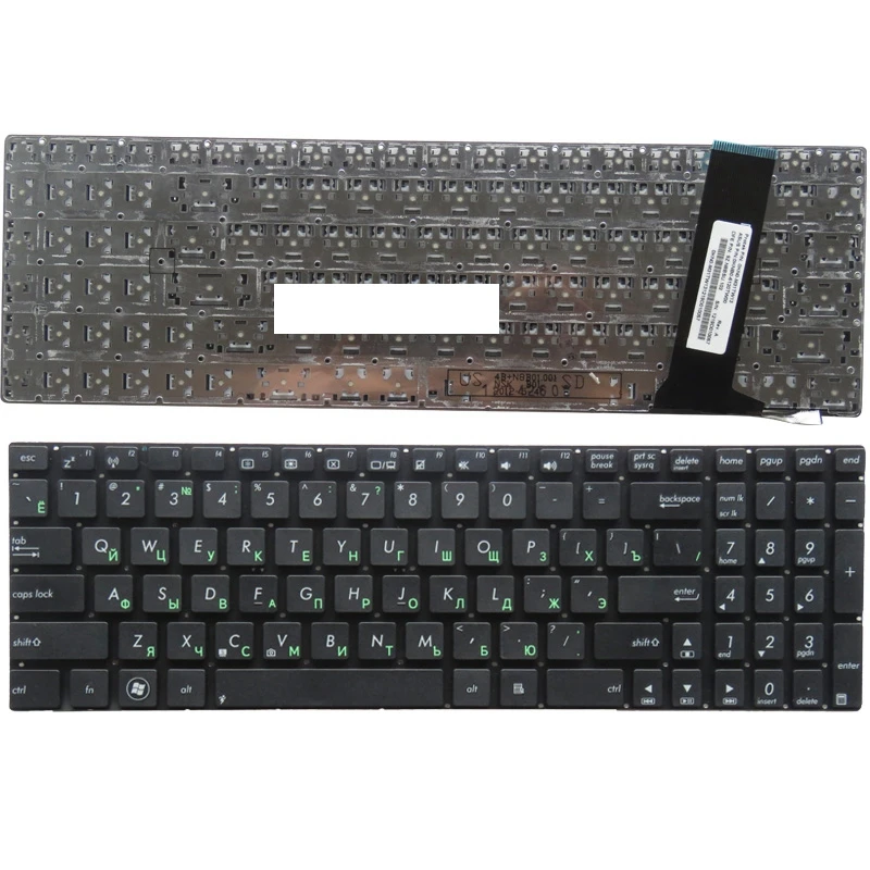  Russian Keyboard for Asus Q550 Q550L Q550LF G550 G550J G550JK N750 N750J N750JK N750JV Black withou