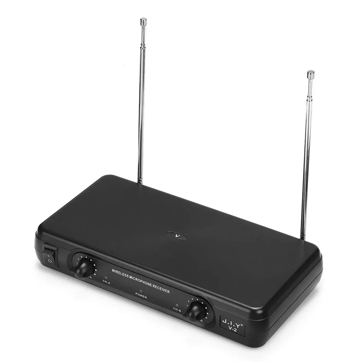 JIY V 2 Система домашнего кинотеатра VHF беспроводные микрофоны аудиоприемник KTV