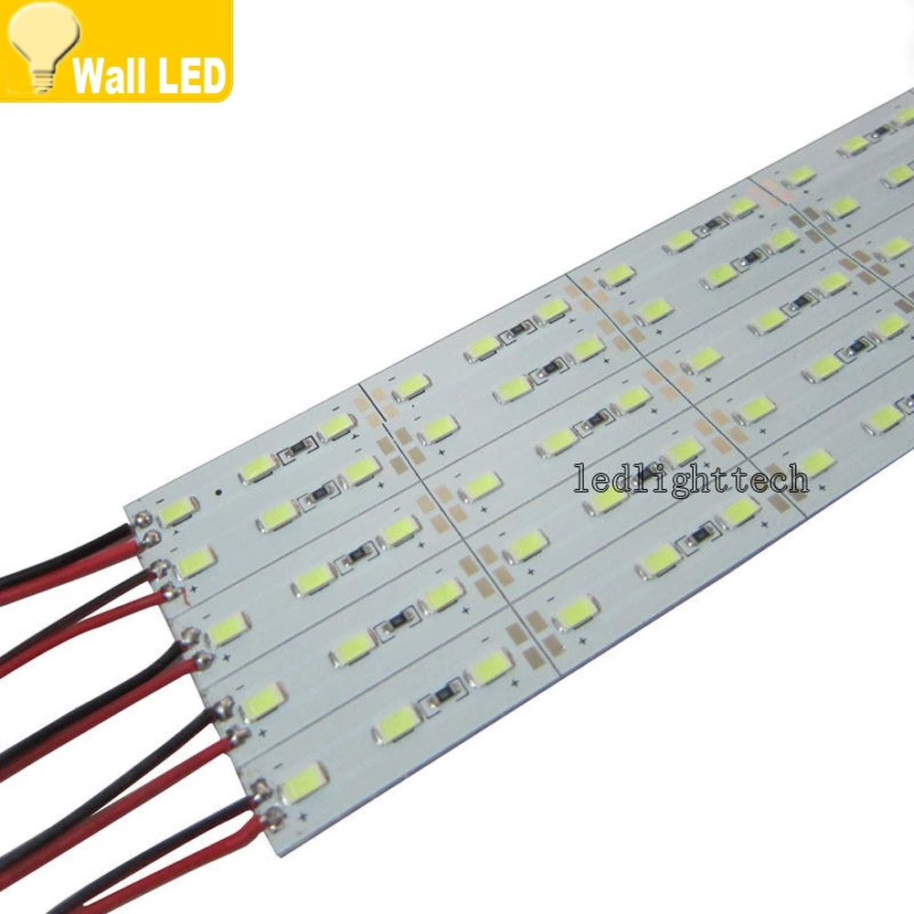 

10pcs led SMD5630 5730 bar Strip Light Aluminum Alloy Non Waterproof 0.5m 36led/m DC12V LED Hard Rigid Strip Light Cabinet Lamp