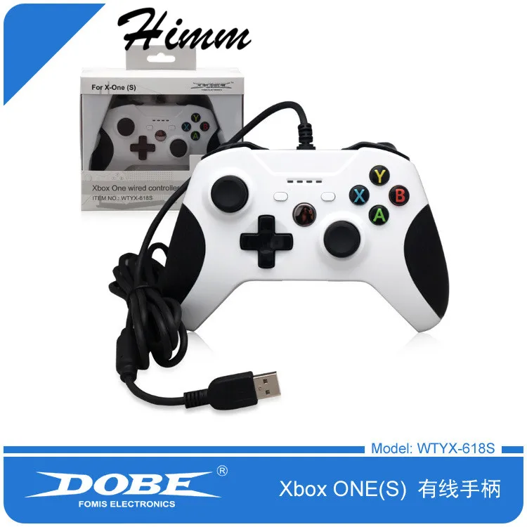 USB проводной контроллер для Xbox One Slim Video Game джойстик mando для Microsoft Xbox One S геймпад controle джойстика для оконные рамы PC - Цвет: Белый