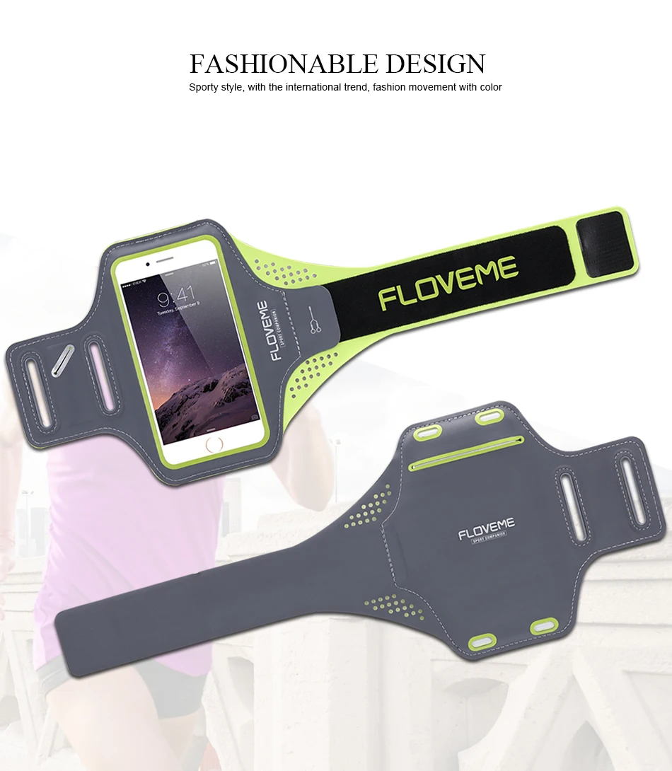 FLOVEME Universal 4.7 5.5 Inch Sport Armband Case For iPhone 6 6S 7 Plus Running Cycling Gym Storage Pouch Waterproof Bag Cases (4)