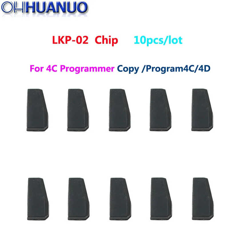 

10PCS*New LKP-02 Car Key Blank Chip for 4C Programmer Can Program/Copy 4C/4D transponder chip