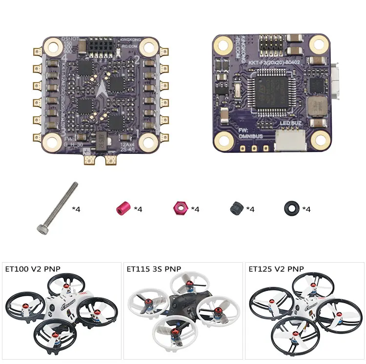 KINGKONG LDARC ET115 V2 обновленной версии 3 s PNP обхода комплект с OSD бросить упорно тренажер