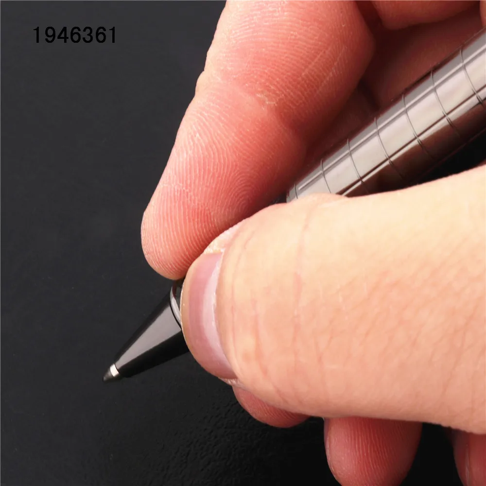 Высокое качество 856 серый для платиновой линии Бизнес Офис Средний перо Ручка-роллер Новинка
