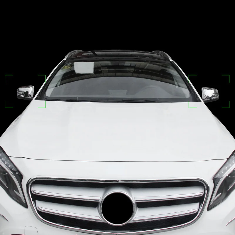 ABS яркие серебряные зеркала заднего вида аксессуары наклейка для Mercedes Benz CLA Coupe C117