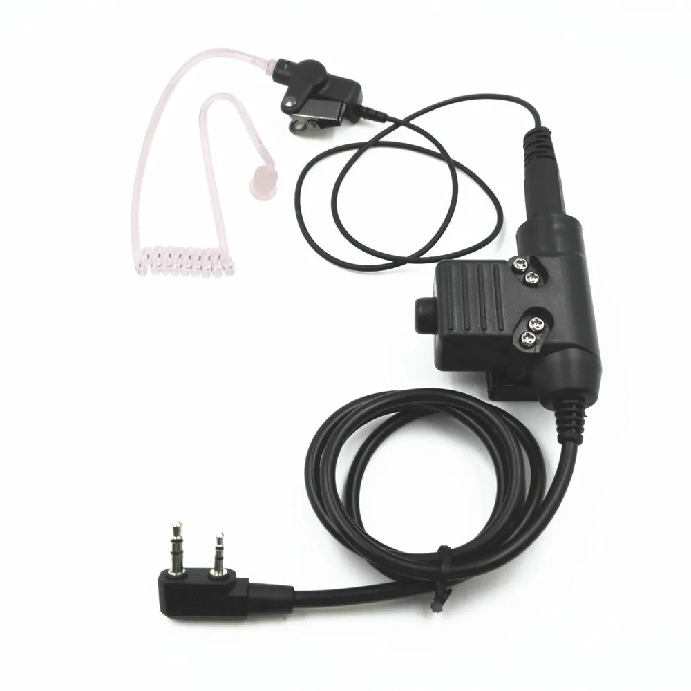 Скрытая Акустическая трубка NATO Plug гарнитура U94 PTT Mic для Kenwoode Baofeng UV5R TYT MD380 радио |