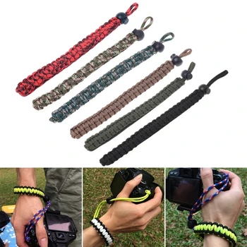 

1 pc Braided Paracord Adjustable Camera Wrist Strap Lanyard Beacelet For DSLR Tools