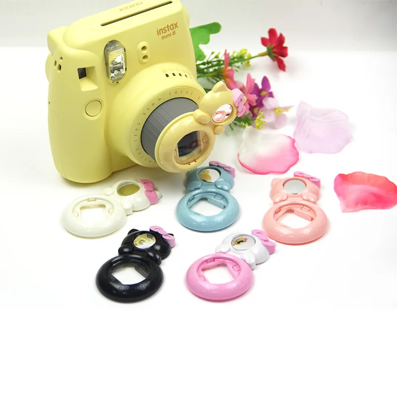 FUJIFILM Instax Camera Mini 8 Mini 7s Kitty Cat Style Self Portrait Mirror Close Up Lens Selfie for Instant Camera