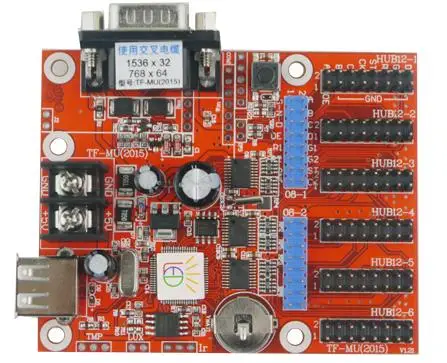 TF-MU(2015)/TF-MU LED display screen controller card serial and USB port | Электроника