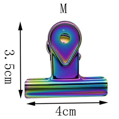 5 шт./компл. металлический цветной зажим для купюр из нержавеющей стали зажим с круглой головкой офисные канцтовары товары для учебы - Цвет: M