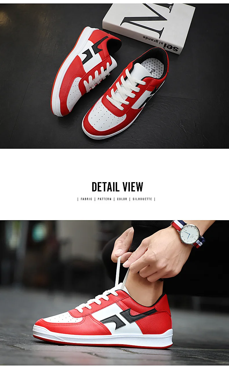 2018- spring and autumn- fashion- brand youth- sneakers -men's shoes -trend wild white shoes- casual color board shoes men (12)