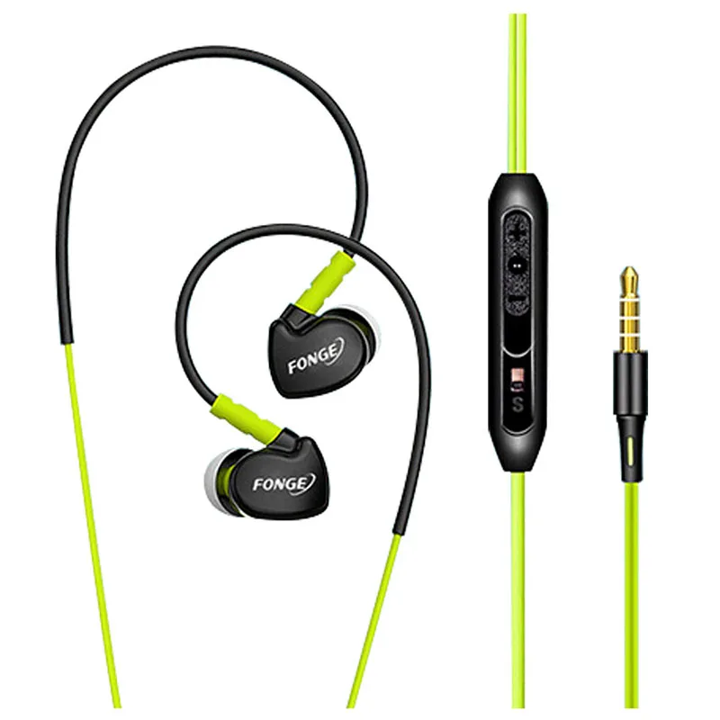 Стерео бас наушники в ухо HIFI спортивные беговые гарнитура с микрофоном для xiaomi