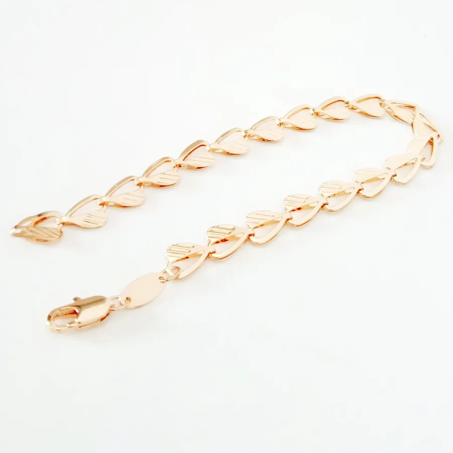 Роскошное Элегантное ожерелье 585, розовое золото, ювелирное изделие, Трендовое женское ожерелье в форме сердца, золотая цепочка 70 см, длинное женское ожерелье