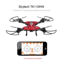 TK110HW Wifi FPV RC Квадрокоптер складной g-сенсор RC селфи Дрон с камерой 0.3MP