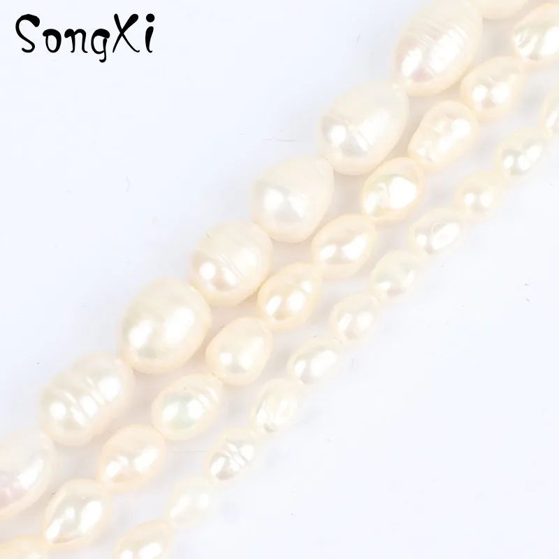 

Natural Oval Shape Freshwater Pearl Loose Beads for Jewelry Making Diy Necklace Bracelet Jewellery 4.5-5mm 5.5-6mm 7-8mm 15''