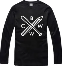New Men’s long sleeve T shirt Slim BWCW Cotton Top Casual Hooded Fashion