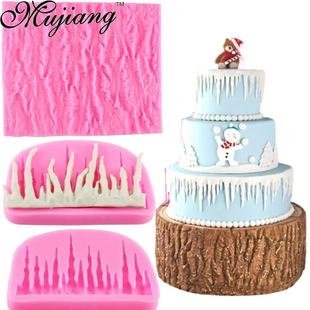 Buy 2pcs/Set Tree Bark Texture Icicle Silicone Lace