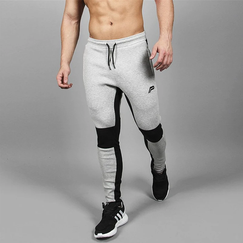 Высококачественные штаны для бега, мужские хлопковые штаны для бега, гимнастические спортивные брюки, мужские брюки для фитнеса, бодибилдинга, спортивная одежда, трико для бега