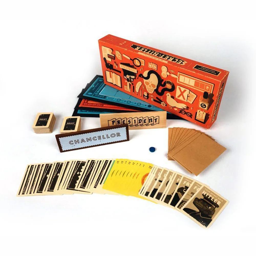 

SECRET HITLER anti-human table game Uncovering Hitler secret English version puzzle game card party family school game