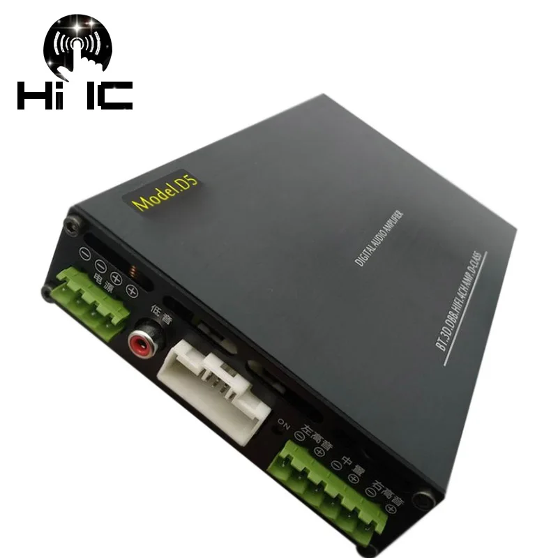 2018 HiFi D5 автомобильный аудио цифровой D усилитель 4 канала DSP звук авто мощности MP3