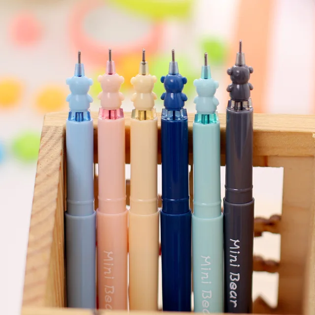 Creative Mini Bear Ball Pens Set Novelty Kawaii Stationery Signature Creative Mini Bear Ball Pens Set Novelty Kawaii Stationery Signature Ballpoint Gel Pen School Suppliers Best