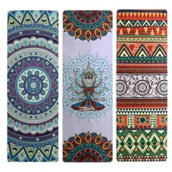 Натуральный каучук замши с нескользящей yoga резиновая yoga Mat 183*61 см * 5 мм мате tapis yoga тренажерный зал Фитнес маты тренажерный зал мат