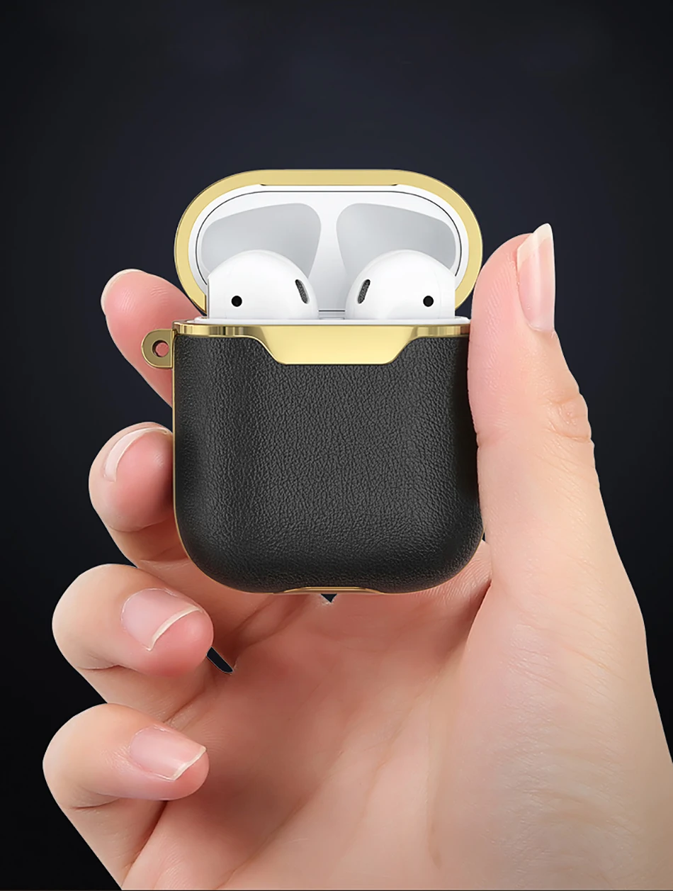Чехол для наушников Кожаный чехол для Airpods для Apple Air Pods Чехлы Bluetooth наушники защита для кожи Аксессуары для наушников