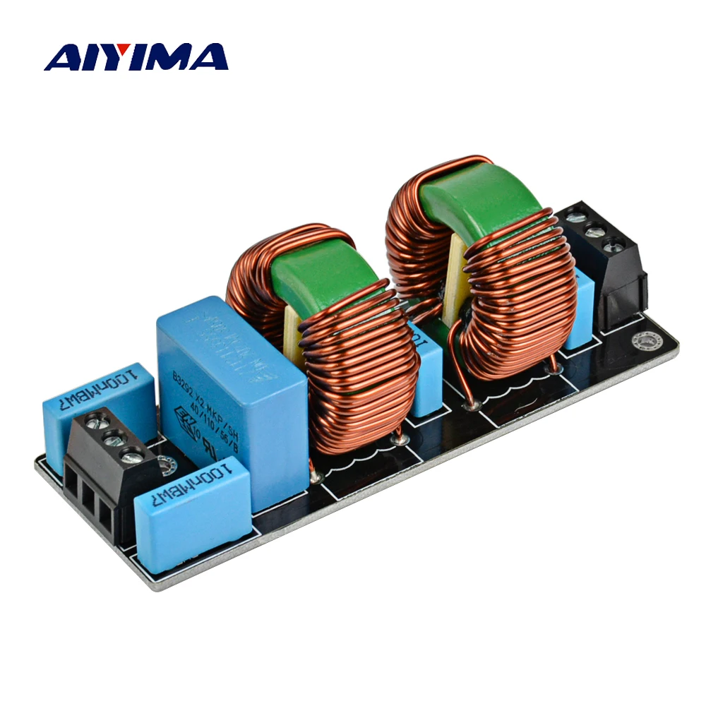 AIYIMA 3900 Вт EMI 18A Высокочастотный фильтр питания собранная плата для усилителя