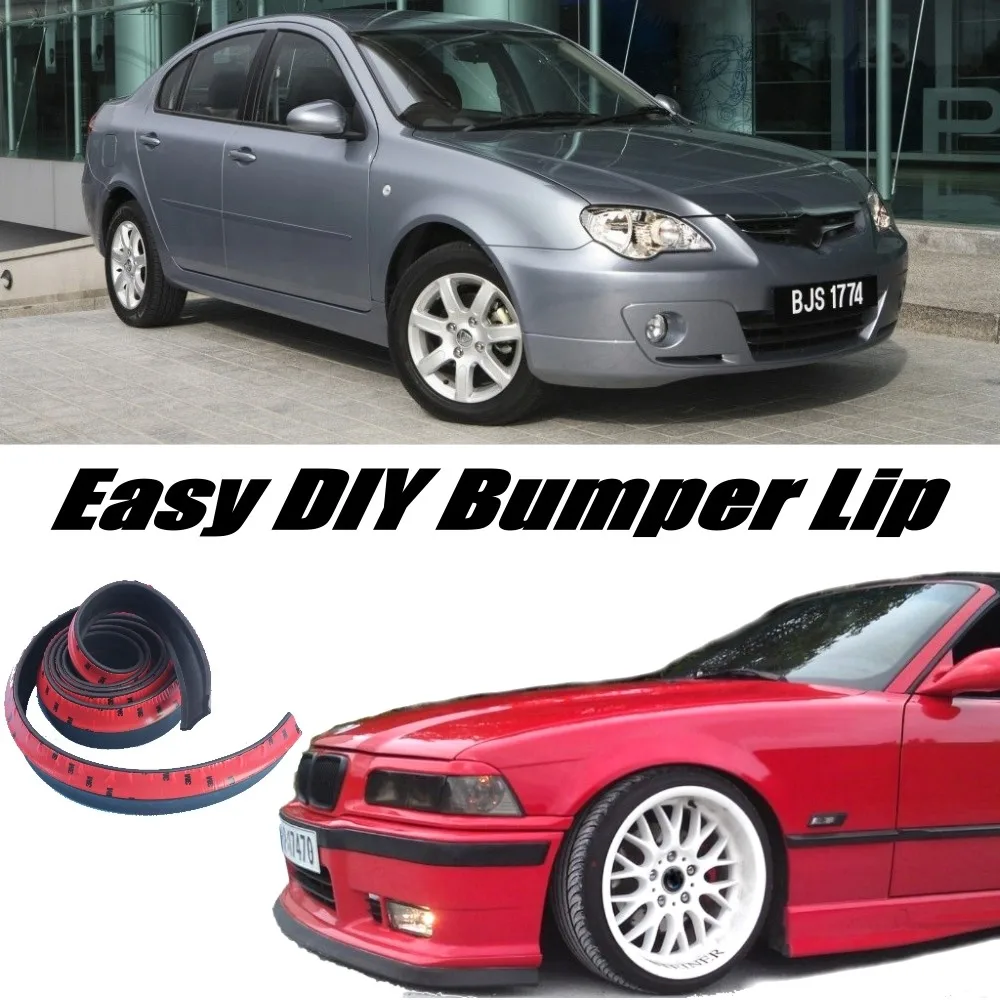 Trim Design Splitter Bumper Lip Deflector For Proton Persona 2007~2016