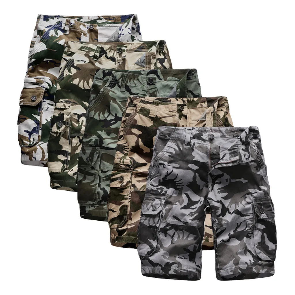 Для мужчин шорты для женщин летние мужские шорты Лето Открытый Свободные камуфляж печати Комбинезоны девочек пляжные шорт