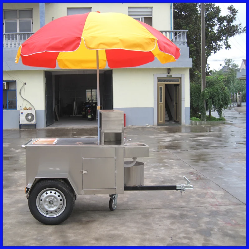 Food cart mobile food trailer mobile fast food truck vending cartin