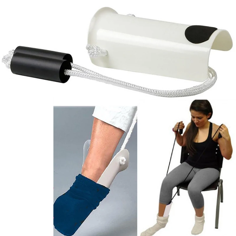 Günstige Neue STRUMPF AID, HELFEN WENN PUTTING AUF SOCKEN, BEHINDERUNG HILFE PVC Socke Hilfe Strumpf Döner Behinderung Unterstützen Helfen Werkzeug SOCKE