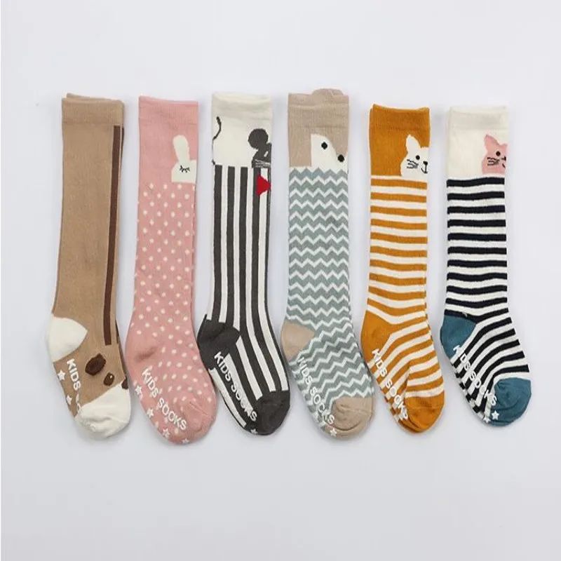 

Newborn Kids Girl Boy Animal Pattern Anti-slip Knee High Sock Baby Socks Muti-style Cute Cartoon Lovely Socks