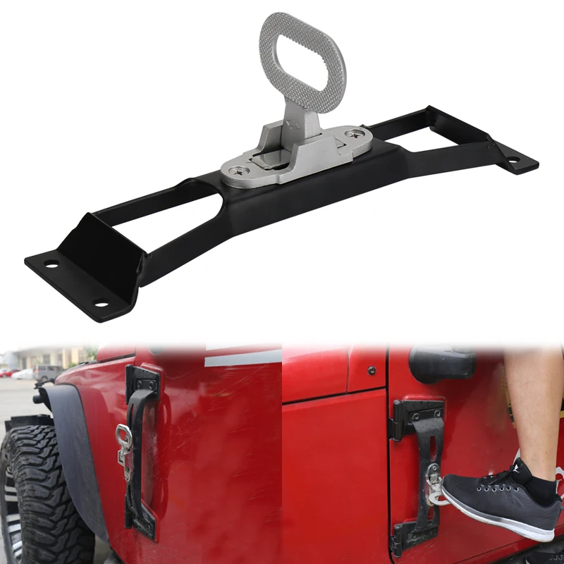 Metal Folding Door Hinges Foot Peg Rest Pedal for Jeep Wrangler JK