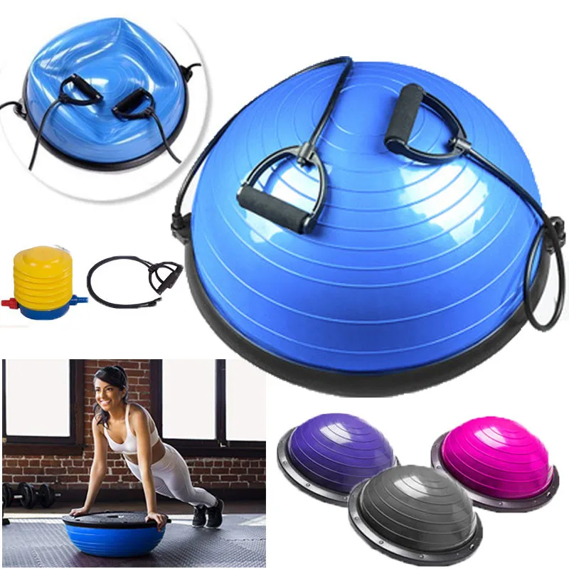 

58cm Fitness Yoga Ball Exercises Gym Ball Pilates Muscle Training Fitball With Strings & Pump 4 Colors