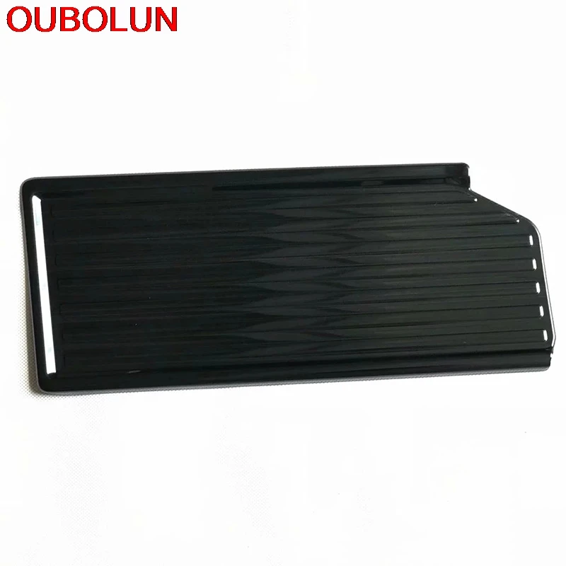 

OUBOLUN For Porsche Cayenne 2018 2019 LHD Left Foot Rest Pedal Frame Moulding Cover Trim Interior Accessories Stainless Steel
