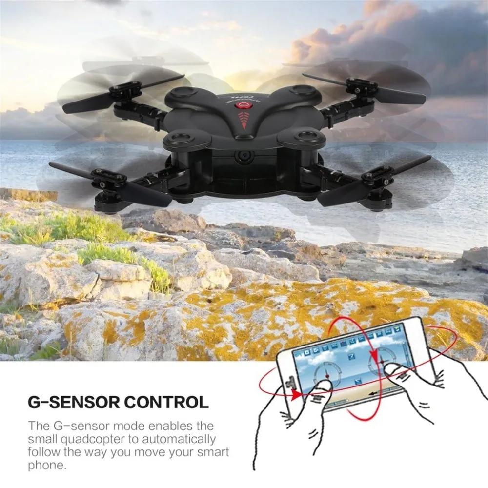 

FQ777 FQ17W 2.4G 6 Axis Gyro Mini Drone Wi-Fi FPV Foldable RTF RC Quadcopter With 0.3MP Camera Altitude Hold Headless Mode