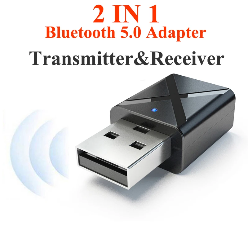 

Bluetooth 5.0 Audio Receiver Transmitter Mini 3.5mm AUX Stereo Bluetooth Transmitter for TV PC Wireless Adapter for Car with RCA